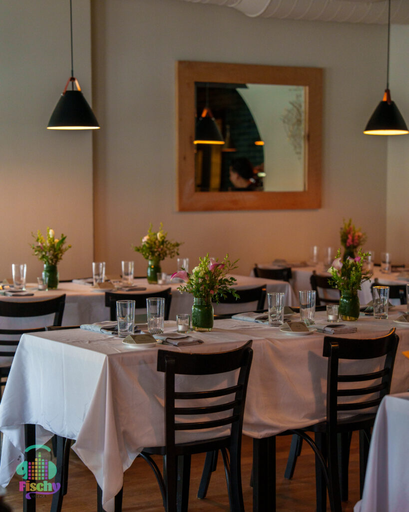 restaurant set up for event
indoor room photo